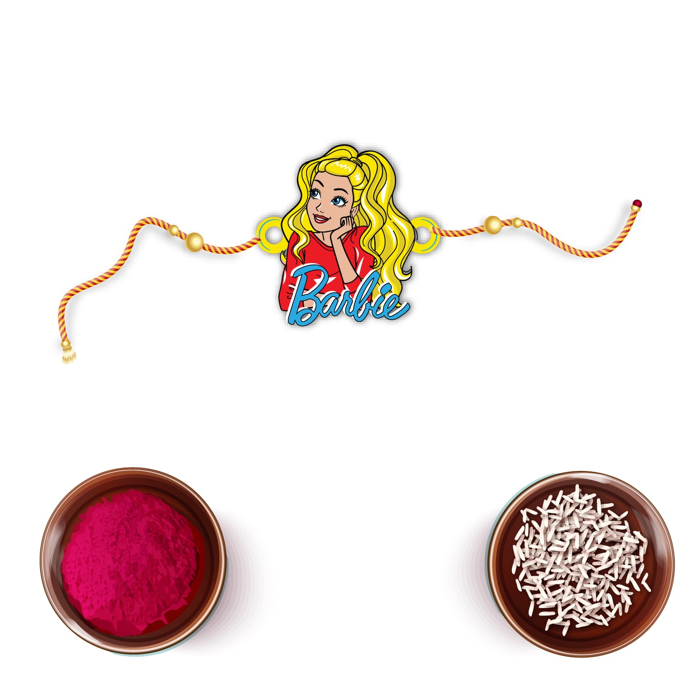 Barbie Wooden Rakhi