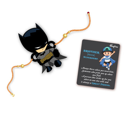 Batman Rakhi with Brother Is Superhero Fridge Magnet