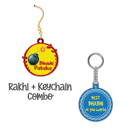 Bhabhi Patakha Lumba Rakhi For Sister In Law With  Keychain
