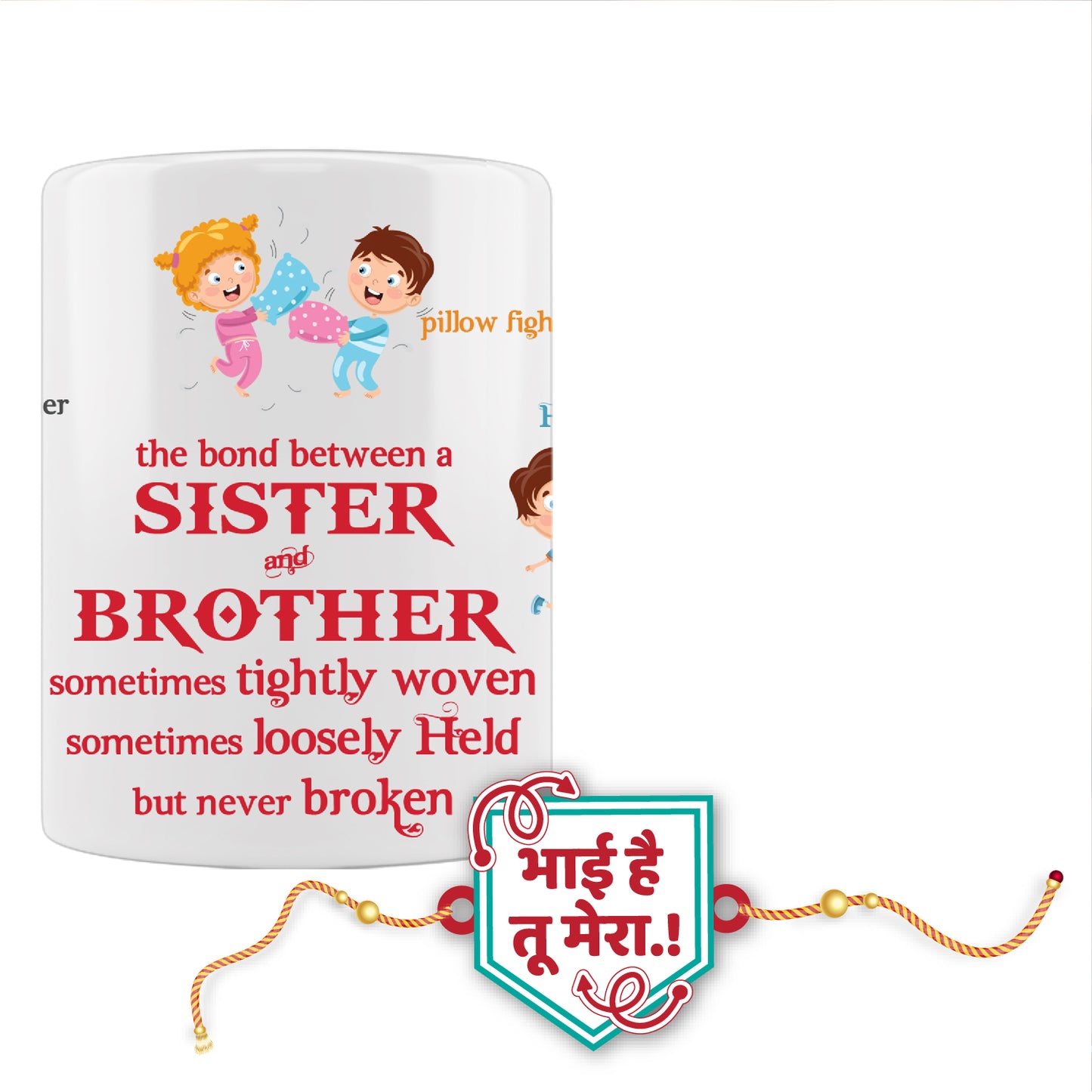 Bhai Hai Tu Mera Rakhi For Brother  With Mug