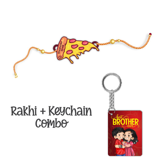 Bhukkad Bhai Rakhi For Brother  With  Keychain