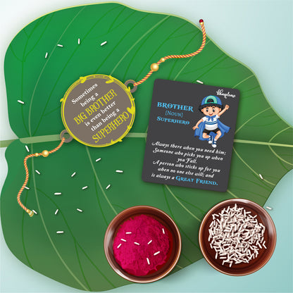 Big Brother Rakhi With Brother Is Superhero Fridge Magnet