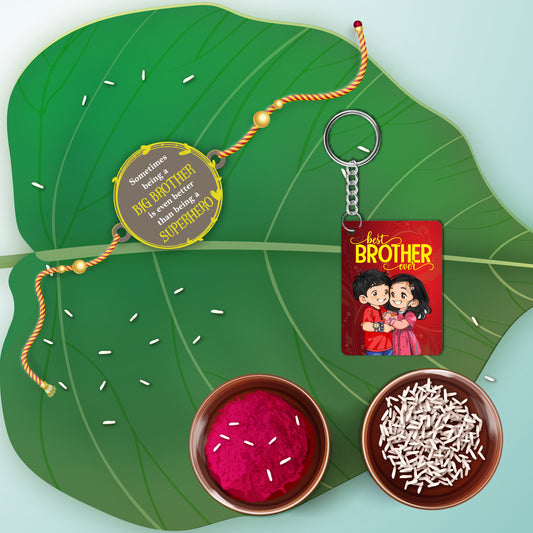 Big Brother Rakhi For Brother with Mega Combo
