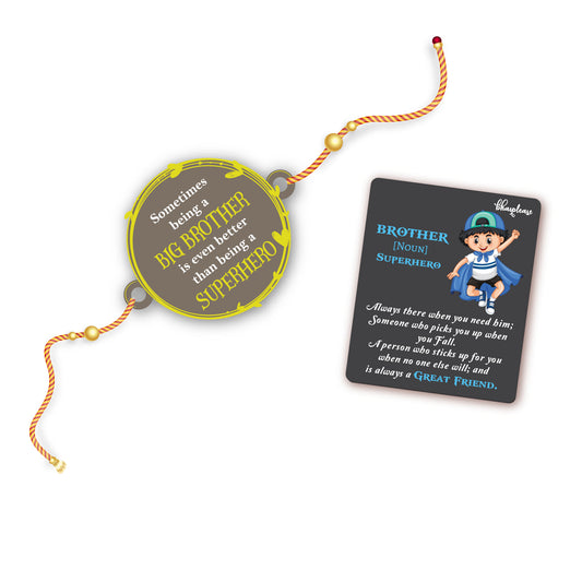 Big Brother Rakhi With Brother Is Superhero Fridge Magnet