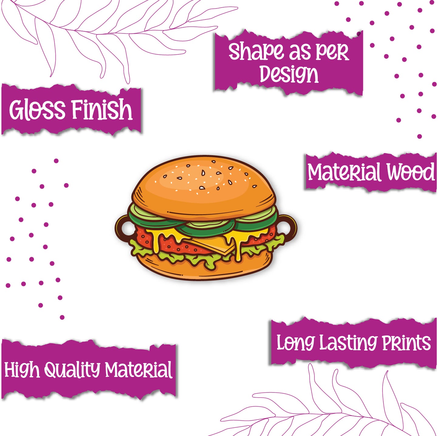 Eco-friendly burger Rakhi – fun Raksha Bandhan gift for brother