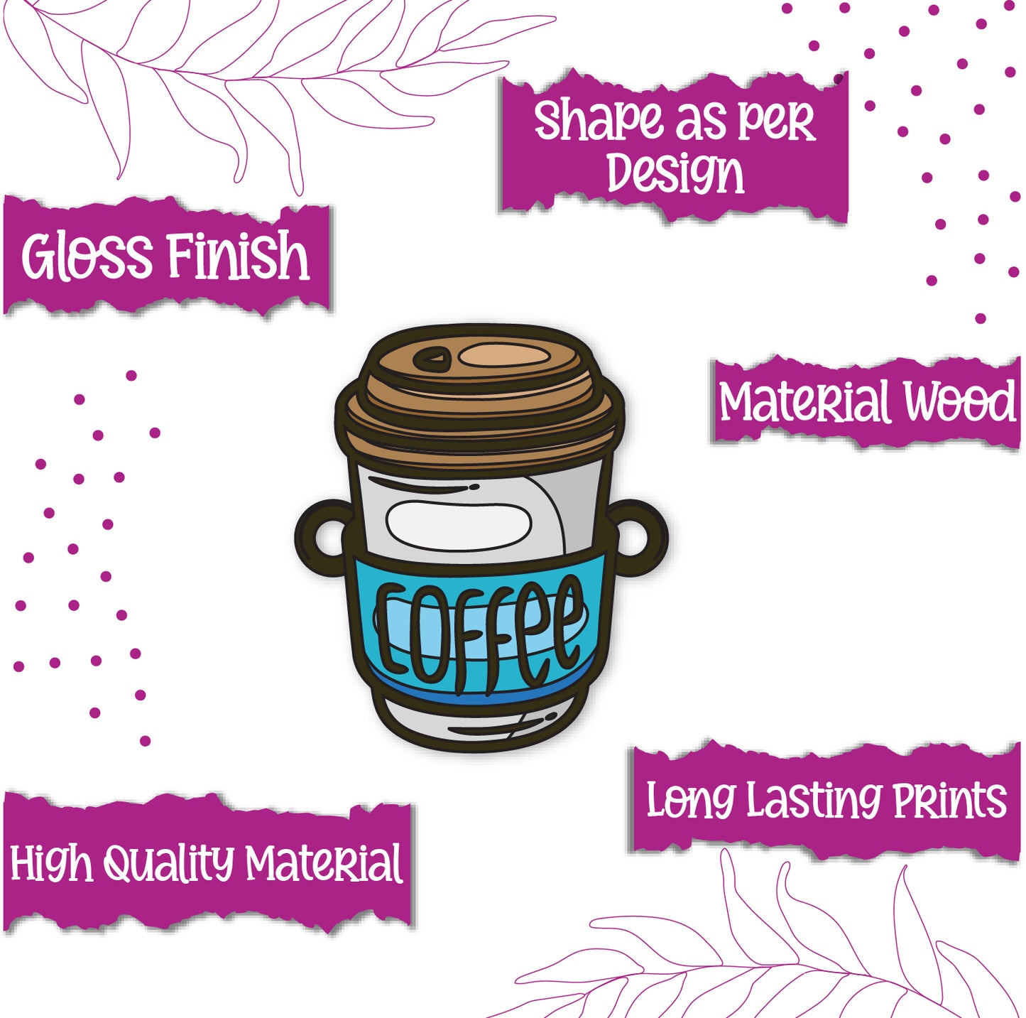 Eco-friendly wooden Rakhi – coffee cup Rakhi for boys