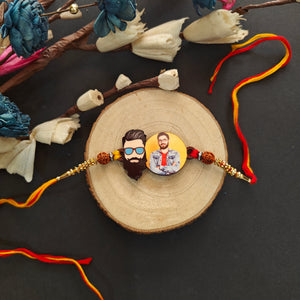 Dashing Bhai Personalised Wooden Rakhi