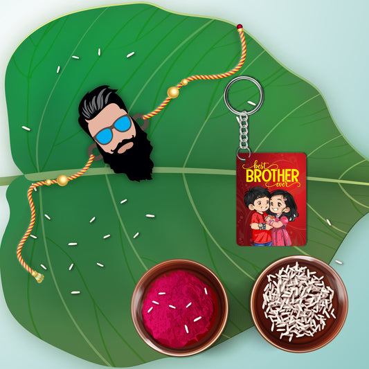 Dashing Bhai  Rakhi For Brother  with Mega Combo