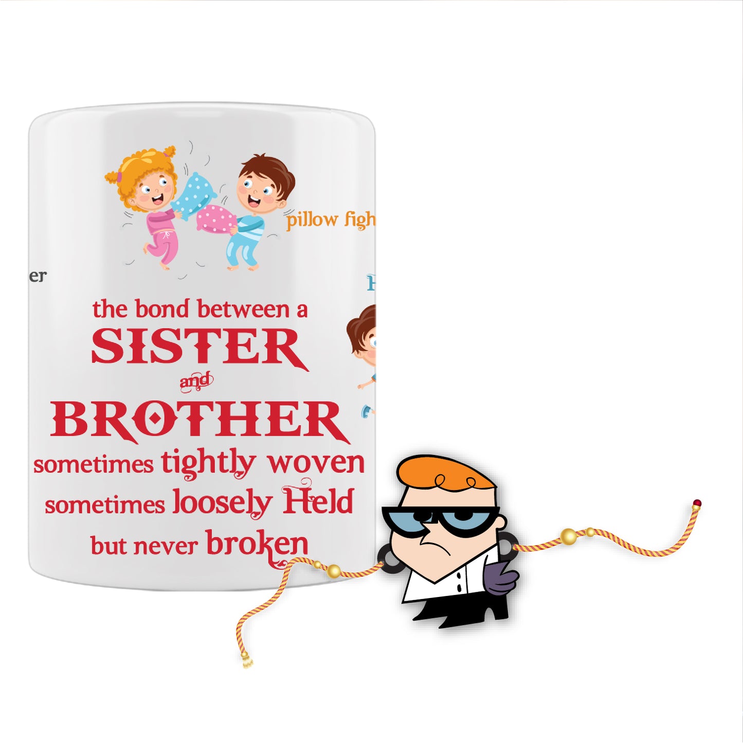 Dexter Rakhi For Brother With Mug