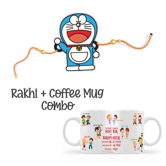 Doremon Rakhi For Brother With Mug – Anime Theme Rakhi | Bhai Please
