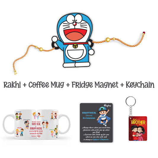 Doremon Rakhi For Brother  with Mega Combo