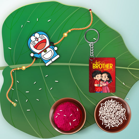 Doremon Rakhi For Brother  with Mega Combo