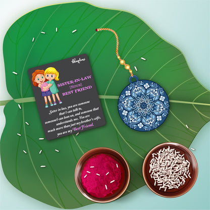 Mandala Lumba Rakhi With Brother Is Superhero Fridge Magnet