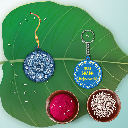 Mandala Lumba Rakhi For Sister In Law with Mega Combo