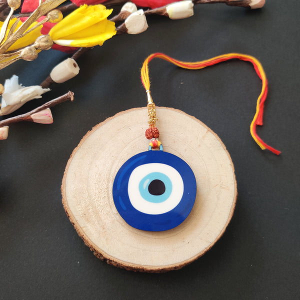 Evil Eye Wooden Lumba Rakhi