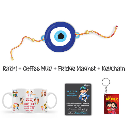 Evileye Rakhi For Brother  with Mega Combo