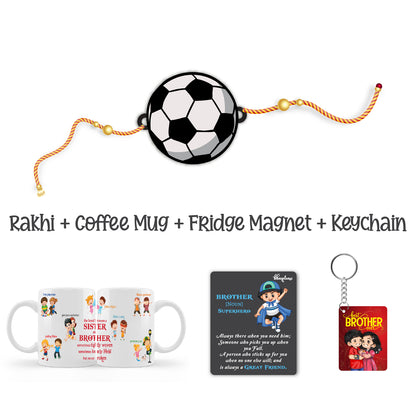 Football Rakhi For Brother with Mega Combo