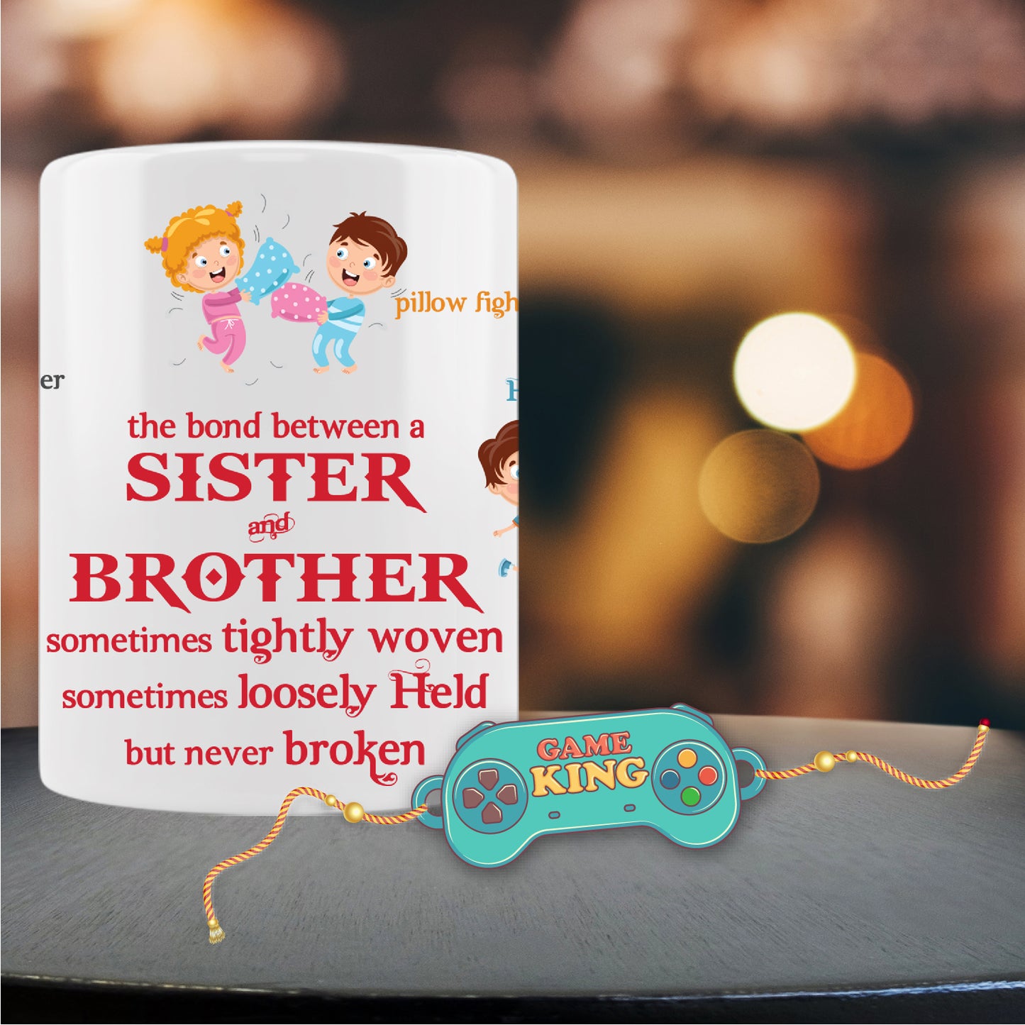 Game King Rakhi For Brother With Mug