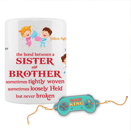 Game King Rakhi For Brother With Mug