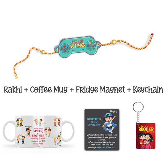 Game  King Rakhi For Brother with Mega Combo