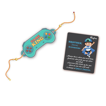 Gamer King Rakhi With Brother Is Superhero Fridge Magnet