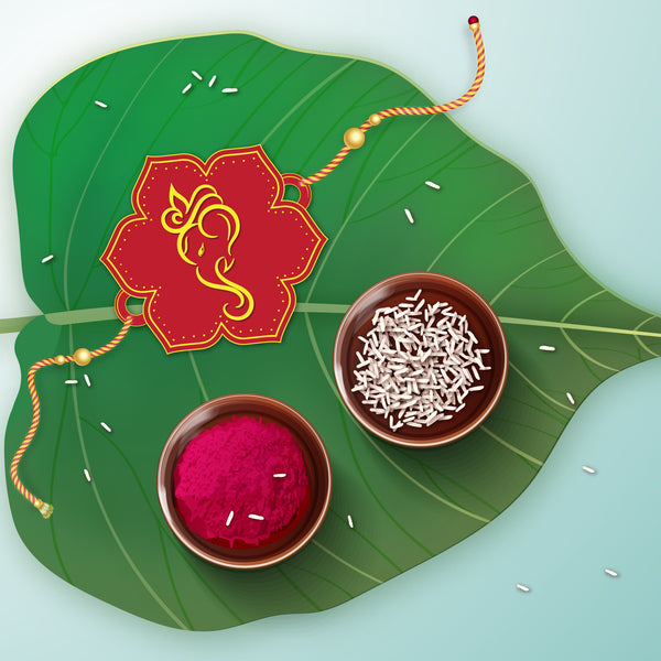 Lord Ganesha Rakhi for kids – wooden Rakhi