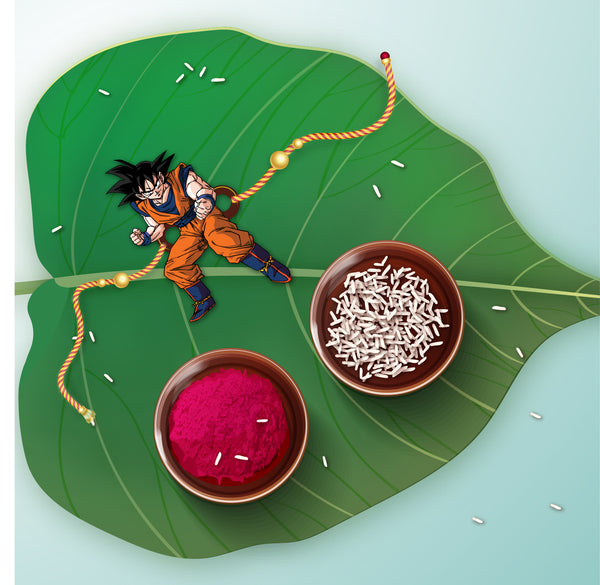 Dragon Ball Z Rakhi – wooden Rakhi India