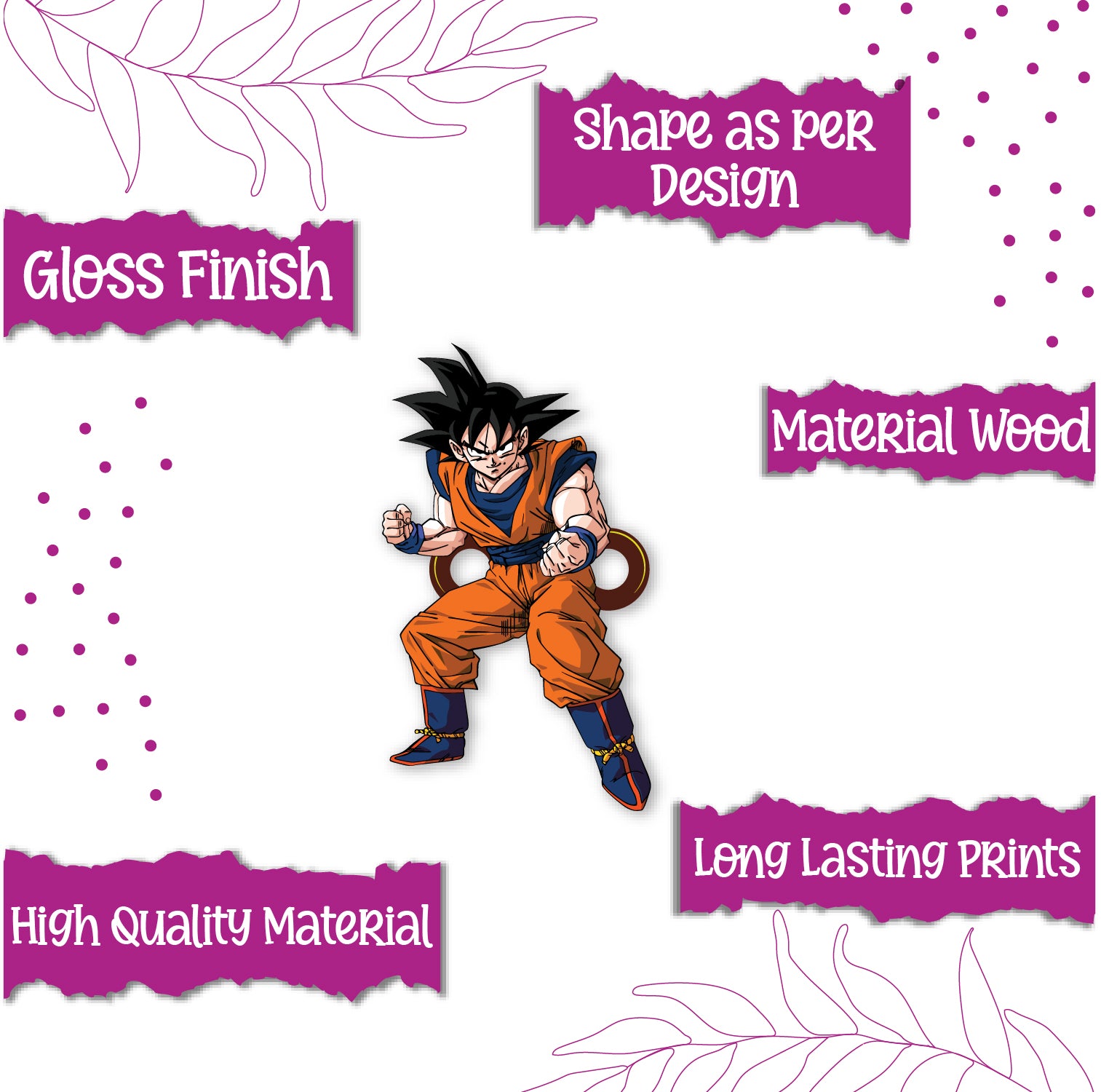 Quirky anime Rakhi for kids and teens – Goku design Rakhi
