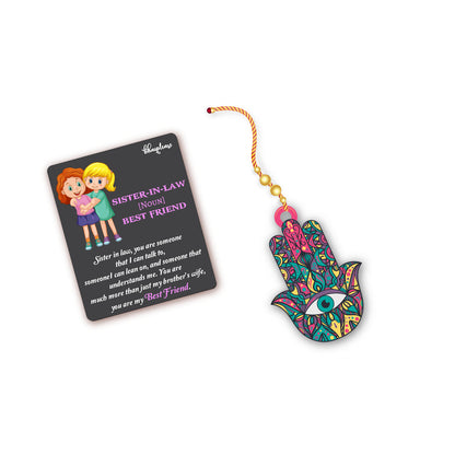 Hamsa Lumba Rakhi With Brother Is Superhero Fridge Magnet