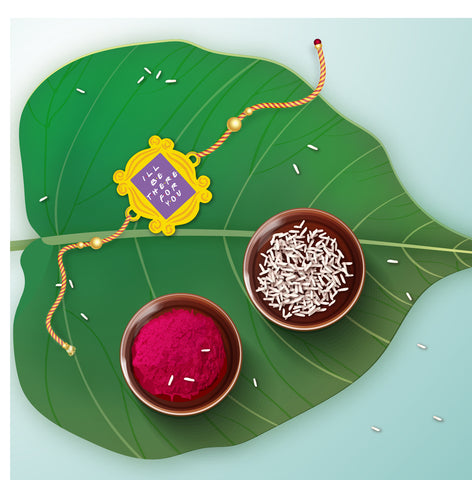 Ill be there for you Wooden Rakhi