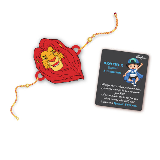 Mufasa Wooden Rakh With Brother Is Superhero Fridge Magnet