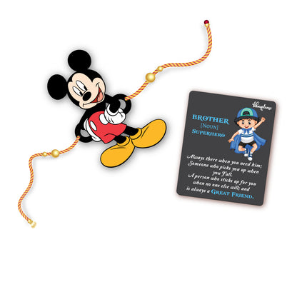 Mickey Mouse Rakhi With Brother Is Superhero Fridge Magnet