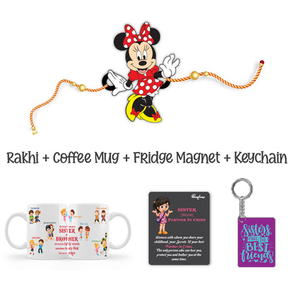 Minnie Lumba Rakhi  with Mega Combo – Cartoon Theme Rakhi | Bhai Please