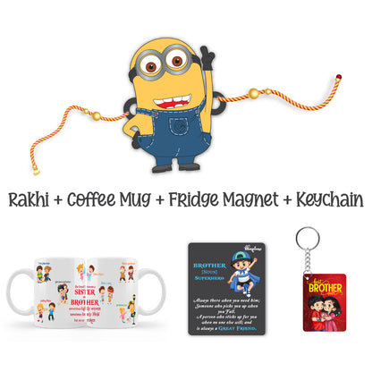 Minion Rakhi For Brother with Mega Combo