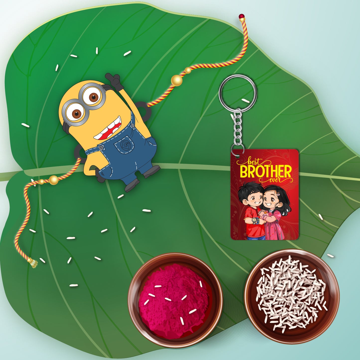 Minion Rakhi For Brother with Mega Combo