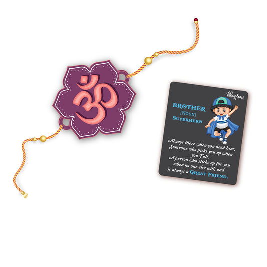 OM Rakhi With Brother Is Superhero Fridge Magnet