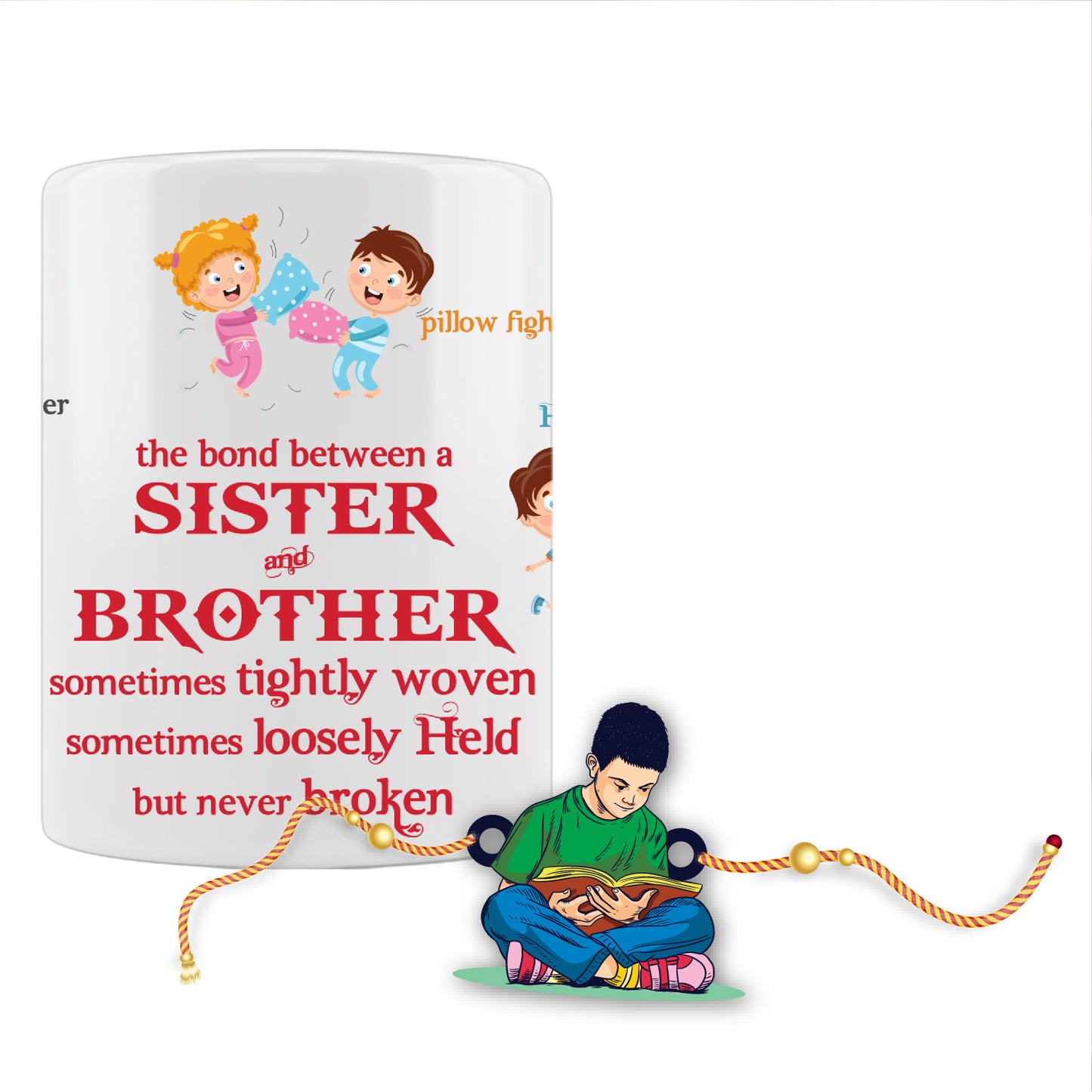 Padhaku  Bhai Rakhi For Brother With Mug