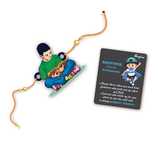 Padaku  Bhai Rakhi With Brother Is Superhero Fridge Magnet