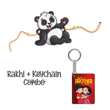 Panda Rakhi For Brother With Keychain – Animal Theme Rakhi | Bhai Please