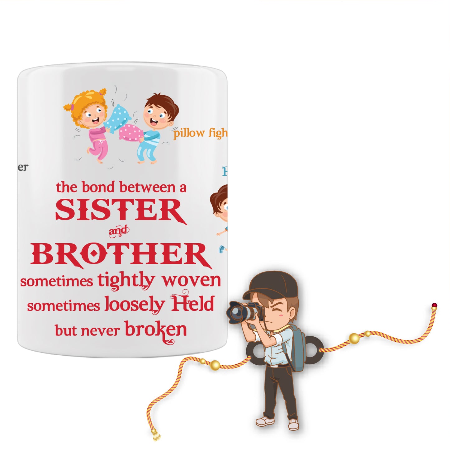 Photographer Bhai  Rakhi For Brother With Mug