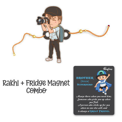 Photographer Bhai Rakhi With Brother Is Superhero Fridge Magnet