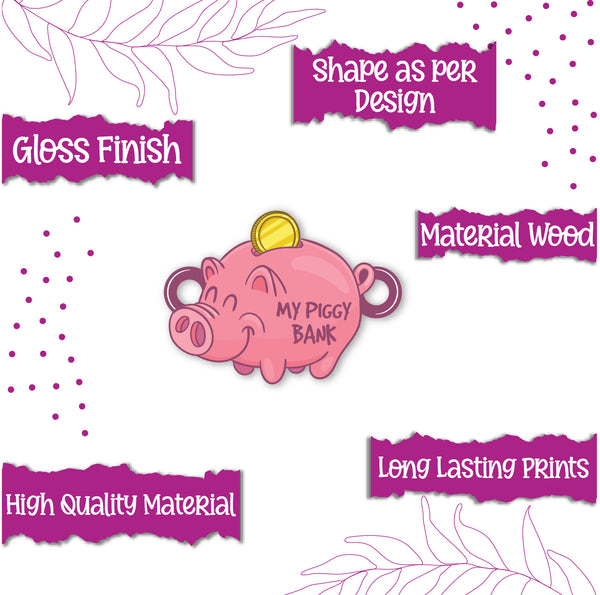 Eco-friendly wooden Rakhi – piggy bank themed Rakhi for Rakhi 2025