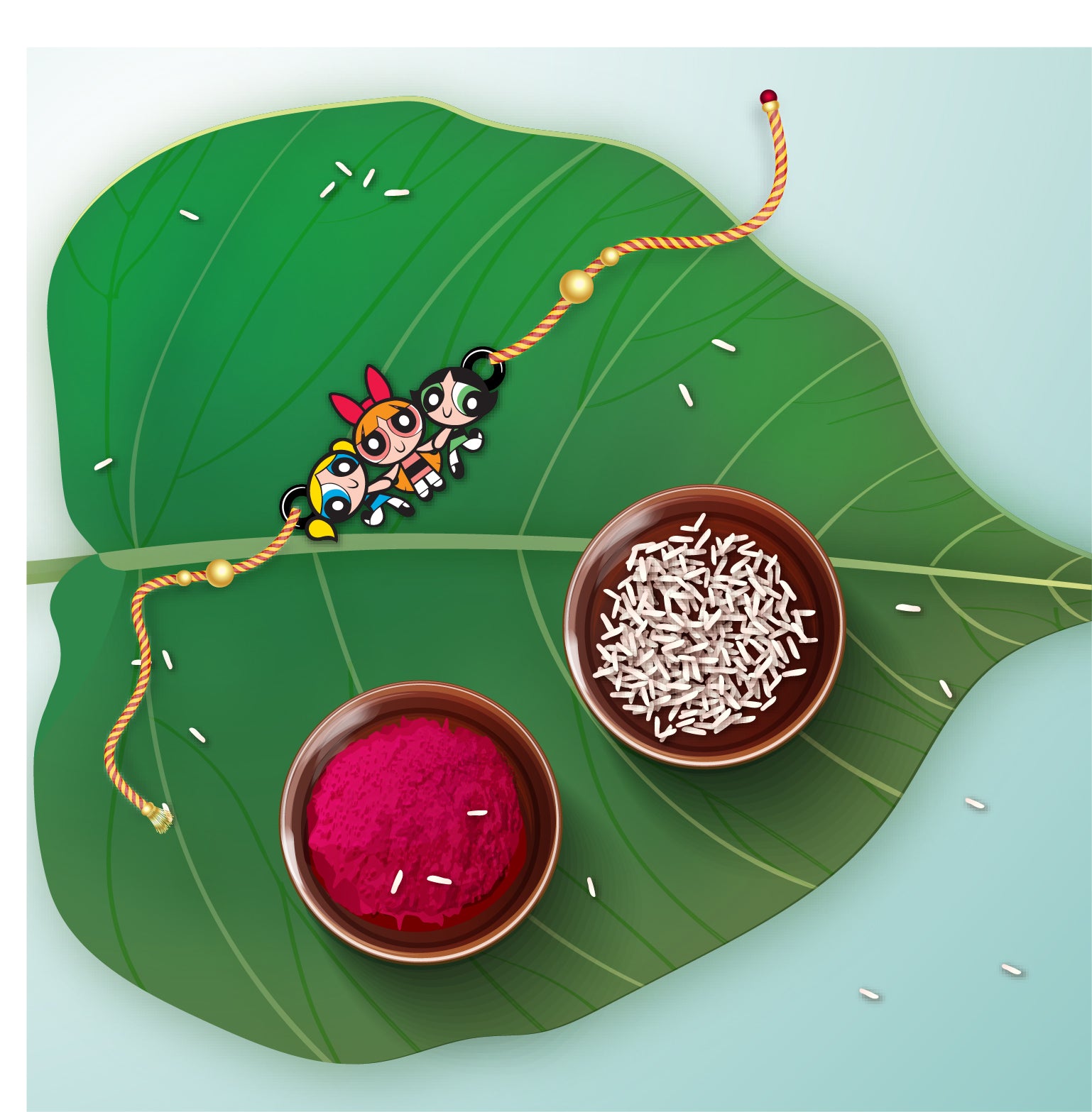 Cute Rakhi for girls – Powerpuff Rakhi for Raksha Bandhan