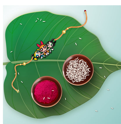Powerpuff  Wooden Rakhi