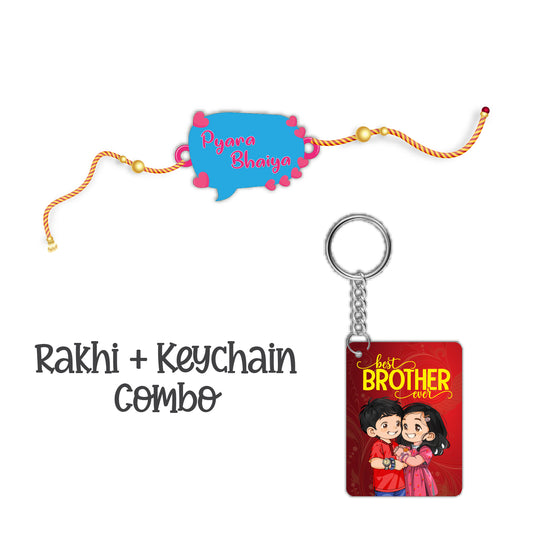 Pyarabhai Rakhi For Brother  With  Keychain