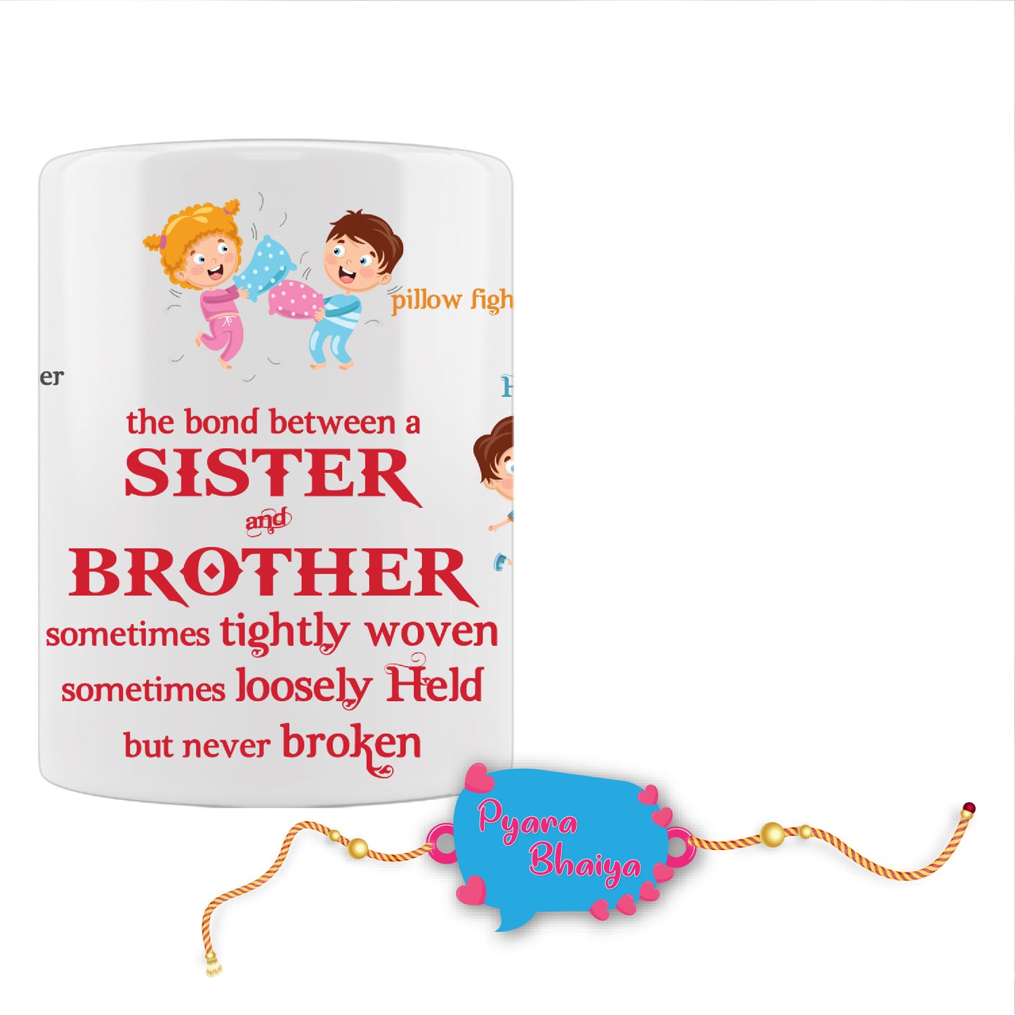Pyara  Bhaiya Rakhi For Brother With Mug