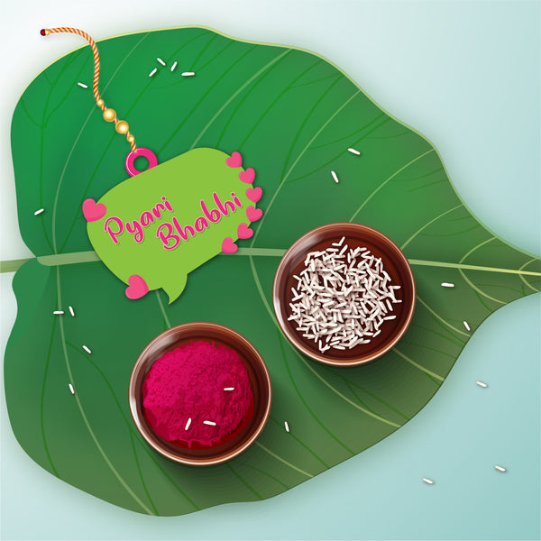 Pyari Bhabhi Wooden Lumba Rakhi
