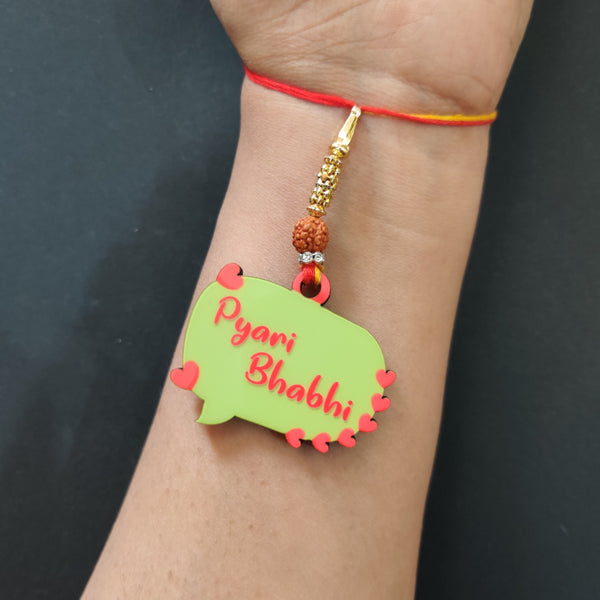 Pyari Bhabhi Wooden Lumba Rakhi