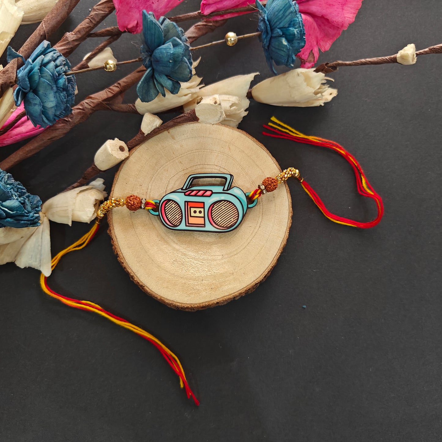 Radio Wooden Rakhi – quirky Rakhi with vintage radio design