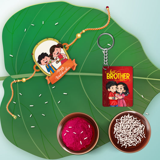Happy Raksha Bandhan  Rakhi For Brother  with Mega Combo